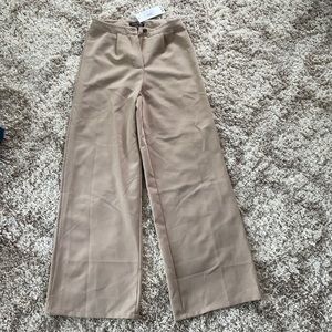 New - Boohoo tailored wide leg trouser - stone